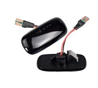 KIFWGIH Indicatori Direzione laterali LED Indicatori Direzione Dinamici Per A2 A3 8L A4 B5 A6 4B C5 A8 4D TT 8N Luci Di Segnalazione Laterali LED Lampeggianti Parafanghi(Dynamic Smoked Black)