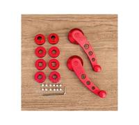 KIFWGIH Per 1 Set Universale Per Auto In Alluminio Manuale Per Porte E Finestre Avvolgitore Manovella Riser Sostituzione Vetro Finestra Maniglia Più Vicina Alzacristallo Elettrico(Rosso)