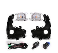 KIFWGIH Per Toyota Per Vios Per Yaris 2020 2021 2022 Fendinebbia A LED Auto Paraurti Anteriore Copertura Luci Diurne Cablaggio Griglia Cornice Fendinebbia Auto Faretti(LED Yellow)