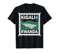 Kigali Ruanda Francobollo Souvenir di Viaggio Maglietta