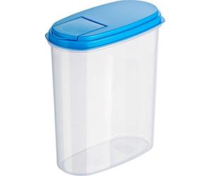 Kigima Contenitori per alimenti Contenitori erogatori Barattoli (Blu, 2l (3 Pz))