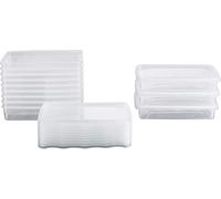 Kigima Scatola freschezza contenitore congelamento 0,5 l piatto Set di 12 con coperchio trasparente