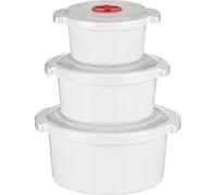 Kigima Starter Set pentole da microonde (Bianco, Pentole 0,5l, 16, 2l)