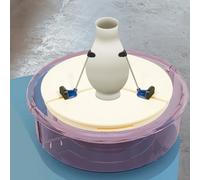 KIGNIEK Morsetto a disco per ceramica, accessorio per ceramica, 39 cm | Supporto per centraggio dell'argilla regolabile e supporto per dischi in ceramica, 5 piedini di supporto, per vasai