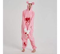 Kigurumis Cartoon Anime Animal Pigiama Adulto Unisex Polar Fleece Tutina Halloween Outfit Divertente Cool Inverno Tuta M Rosa-cupo