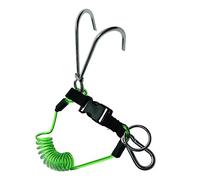KiheNe 316 acciaio inossidabile Stee Reef Drift gancio molla corda anti-perso gancio a doppia estremità con cordino a spirale gancio corrente (colore: verde, dimensioni: A)