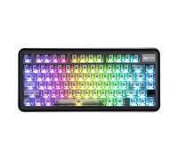 KiiBoom Phantom81 Lite, Tastiera meccanica 75% Gasket e programmabile QMK&VIA, 3 modalità, tastiera da gioco wireless, RGB, alloggiamento ABS + tecnologia UV, compatibile con Windows/Mac