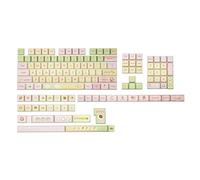 KiiBOOM x Ydmochi Sweet Dango Dream Keycap Set, 142 tasti, profilo MDA PBT keycap per tastiera meccanica, compatibile con ANSI/ISO, 60%, 65%, 75%, TKL, layout full-size