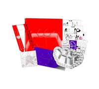 KiiiKiii - KiiiKiii - The 1st EP [UNCUT GEM] (GROUNDWORK Ver.) Out Box + Photo Book R + Stole + Puzzle + kiiiKiii Necklace + Photocard + Sticker + 3 Extra Photocards