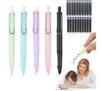 kiimiipa Penna stilografica, penna stilografica retrattile, ricaricabile, punta extra fine, scrittura fluida, penna retrattile per scrivere, dipingere, calligrafia, scuola, ufficio