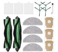 KiimSin Accessori Ricambio per iRobot Roomba Plus 105 Combo + per Robot Aspirapolvere, 2 Spazzola Principale, 4 Panni, 3 Sacchetti Antipolvere, 3 Filtri, 4 Spazzole Laterali