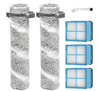 KiimSin Spazzole rullo accessori per Bissell CrossWave OmniForce Edge 4076,4087,4000,4006,4007,4008,4017,3912,3999 Parti di ricambio aspirapolvere umido e secco, 2 spazzole rullo + 3 Filtro
