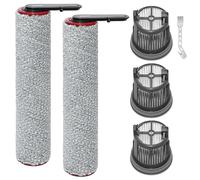 KiimSin Spazzole rullo + Filtro di ricambio per Mova X4 Pro / X4 Plus accessori aspirapolvere umido e secco, 2 Spazzola a rullo di ricambio + 2 Filtro + 1Spazzola per la pulizia
