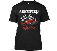KIINMY Racer Boost Speedster Certified Racist Retro Race Vintage Logo T-Shirt S-4XL BlackMedium
