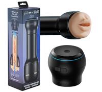 KIIROO PowerBlow Masturbatore Automatico Uomo con Mouth Stroker - Blowjob Machine Interattiva - Contenuti FeelMe AI - Intensità Regolabile - Facile da Usare