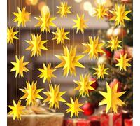 Kiiwah 12 Pezzi Fiocchi di Neve per Albero di Natale, Carta 3D a Forma di Fiocco di Neve, Appendere a Forma di Fiocco di Neve per Il Paese Delle Meraviglie Invernali, Decorazioni per Feste