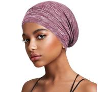 Kiiwah Cappello da Notte, Unisex Cuffia Seta Capelli Notte con Elastico Regolabile Morbido Cuffia Capelli Notte con Fodera in Raso Bonnet Seta Ricci per Donne e Uomini