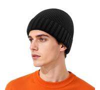 Kiiwah Cappello Invernale Uomo Donna, Elasticizzata Fisherman Beanie, Morbido Zuccotto Cuffia Lana Uomo, Berretto Donna Invernale Termica, Cappello a Maglia per Sport all'Aria Aperta