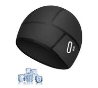 Kiiwah Casco sotto Bici Estivo, Sottocasco Moto con Fori per Occhiali, Sottocasco Sportivo in Seta Ghiaccio Traspirante, Sottocasco Bici, Berretto da Casco da Ciclismo per Uomo Donna