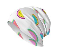 KIJ Anguria Colorata Divertente, Cuffia da Notte, Copricapo Chemioterapia, Berretto Morbido, Berretto da Corsa Morbido e Leggero per Uomo e Donna