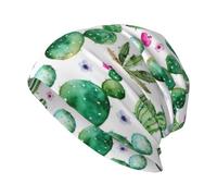 KIJ Cactus Oh Cactus, Cuffia da Notte, Copricapo Chemioterapia, Berretto Morbido, Berretto da Corsa Morbido e Leggero per Uomo e Donna