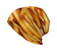 KIJ Patatine Fritte, Hamburger, Fast Food, Cuffia da Notte, Copricapo Chemioterapia, Berretto Morbido, Berretto da Corsa Morbido e Leggero per Uomo e Donna