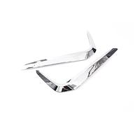 KIJKDSR Auto Anteriore Della Luce Di Nebbia Copertura Della Lampada Palpebra Sopracciglio Decorazione Strisce Accessori Per B&MW Serie 5 G30 530i LiM 2018 2019 2020(Silver)