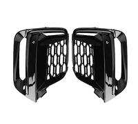 KIJKDSR Auto Anteriore Della Luce Di Nebbia Griglia Di Copertura Trim Lampada Della Nebbia Griglia Paralume Accessori Per B&MW X3 G01 G08 X4 G02 2018 2019 2020(Glossy Black)