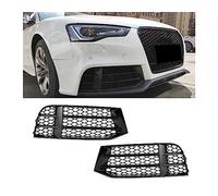 KIJKDSR Auto Styling Accessori Per A-udi RS5 B8.5 2013 2014 2015 2016 Auto A Nido D'ape Maglia Fendinebbia Griglie Copertura Paralume