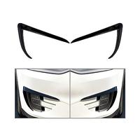 KIJKDSR Per T&esla Per Modello X 2015 2016 2017 2018 2019 2020 Auto Anteriore Fendinebbia Lampada Sopracciglio Copertura Trim Accessori Decorativi(Glossy Black)