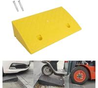 KIJyfgTR Car Ramp Plastic Ramp, Used for Lane Loading And Unloading Dock, Car Truck Wheelchair Movement(Yellow,27 * 11cm/10.6 * 4.3in)