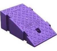 KIJyfgTR Driveway Ramp Plastic Wheelchair Ramp for Driveway - Lightweight Kerb Ramps Threshold Ramp Portable(Purple,H:19cm/7.5)