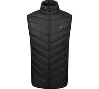 KIJyfgTR Gilet riscaldato elettrico intelligente for uomo e donna, ricaricabile, for escursionismo, batteria non inclusa(21 Zones Noir,3XL)