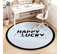 KIJyfgTR Le sedie for computer e i cuscini for sedie da gioco sono adatti for l'uso sui pavimenti sia delle case che degli uffici(White Dog,140 * 140cm)