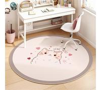 KIJyfgTR Le sedie for computer e i cuscini for sedie da gioco sono adatti for l'uso sui pavimenti sia delle case che degli uffici(Pink Cat,80 * 80cm)