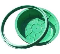 KIJyfgTR Piastra for Fossa settica Verde Rimovibile con Coperchio del pozzetto di ispezione Incassato