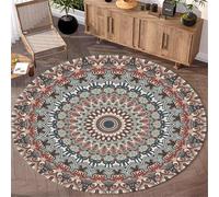 KIJyfgTR Sedia da computer rotonda in stile mandala retrò e cuscino for sedia da gioco(100cm)