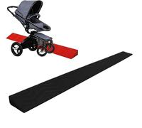 KIJyfgTR Wheelchair Ramp, Electric Scooter, Sweeping Machine, Bathroom Floor Tile, Threshold Transition Strip(Black,10 * 4cm/4 * 1.5in)