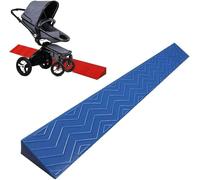 KIJyfgTR Wheelchair Ramp, Electric Scooter, Sweeping Machine, Bathroom Floor Tile, Threshold Transition Strip(Grey Blue,10 * 4.5cm/4 * 1.7in)