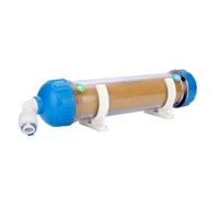 KIKAPA Filtro 'acqua di ricambio ricaricabile T33 alloggiamento fai da te filtro 'acqua di riempimento con resina a scambio ionico trasparente Reverse Osmosi