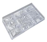 KIKAPA Stampo per Cioccolato Cadny Bar Stampo per Cioccolato in Policarbonato Stampo per Pasticceria in Stampo per BonBon Strumento per Dolciumi