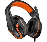 Kikc Cuffie da gioco con microfono per Xbox One PS4 Nintendo Switch e Playstation 4, cuffie da gioco stereo con cancellazione del rumore con paraorecchie morbidi, compatibili con MP5, MP4, PC