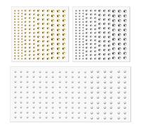 kiki fancy Piercing per labbro finto a 3 foglie, piercing per naso finto e sopracciglia, non penetrante, da incollare, argentato, dorato, perla per ombelico, cool punk Y2K, many size, Plastica, No