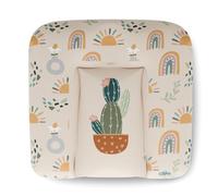 Kikido Materassino Fasciatoio 70x75 - Cactus - Cuscino Fasciatoio Lavabile per Cambio Pannolino - Materasso Fasciatoio Neonato per Cassettiera Impermeabile 75x70 - Universale
