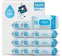 Kikido Salviette Neonato Acqua Senza Profumo 12 St