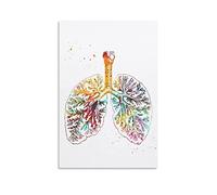 KIKIKI Medica E Scienza Arte Anatomica Polmoni Poster Poster Wall Art Pittura Stampe Su Tela Poster Decor Poster