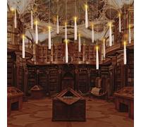 KIKILIVE Candele LED Senza Fiamma con Telecomando a Bacchetta Magica Floating Candles da Appendere magiche,Luce Calda Lampeggiante Candela LED, Candela Conica Elettrica per Natale, Halloween