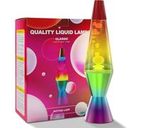KIKILIVE Luce a arcobaleno e luci a flusso di fluidi, luci per lo stress da 14,5 pollici, lampadina a risparmio energetico da 25W, connettore disponibile, arte cinetica per rilassarsi/ufficio/regalo