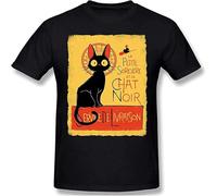 Kiki's Delivery Service Jiji Breathable Unisex T-Shirt Cotton Men Summer Fashion Tee Black S