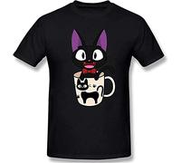 Kiki's Delivery Service Jiji T-Shirt Black Graphic Unisex Tee Shirt S